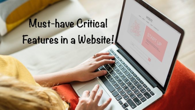 Must-have Critical Features in a Website