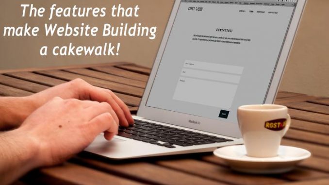 The features that make website building a cakewalk